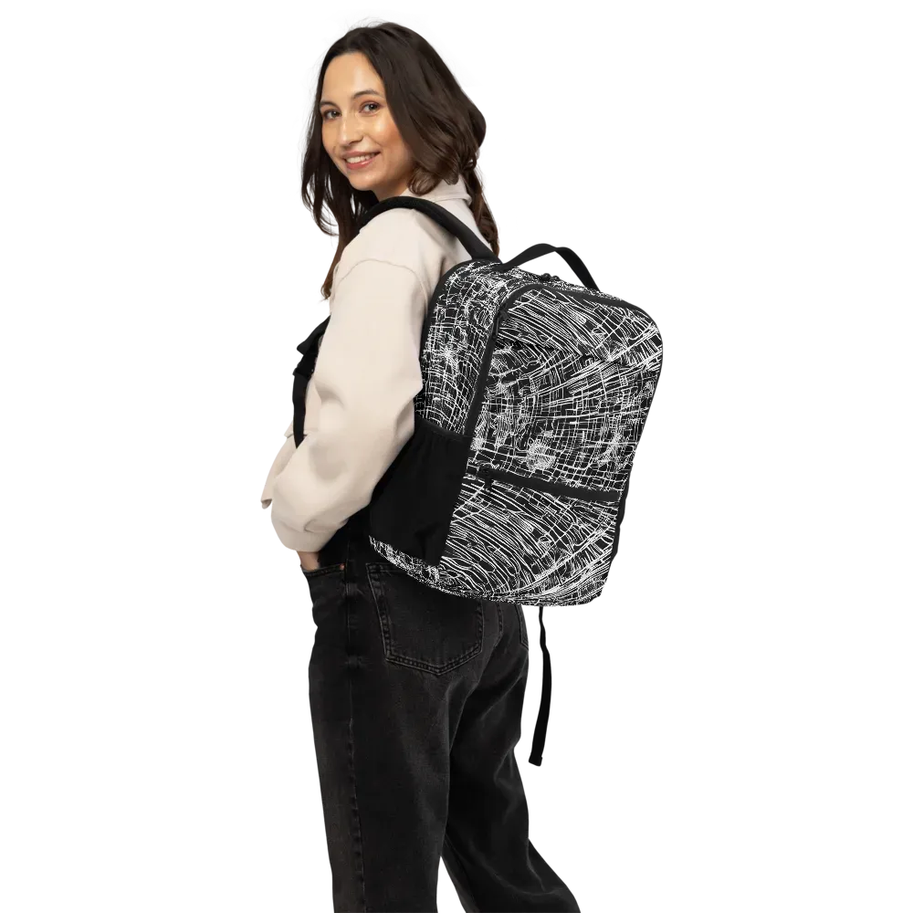 List's Labyrinth on Utility Backpack — Back