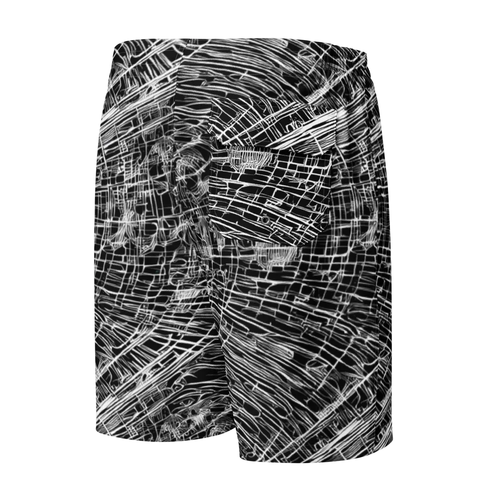 List's Labyrinth on Men's Board Shorts — Back