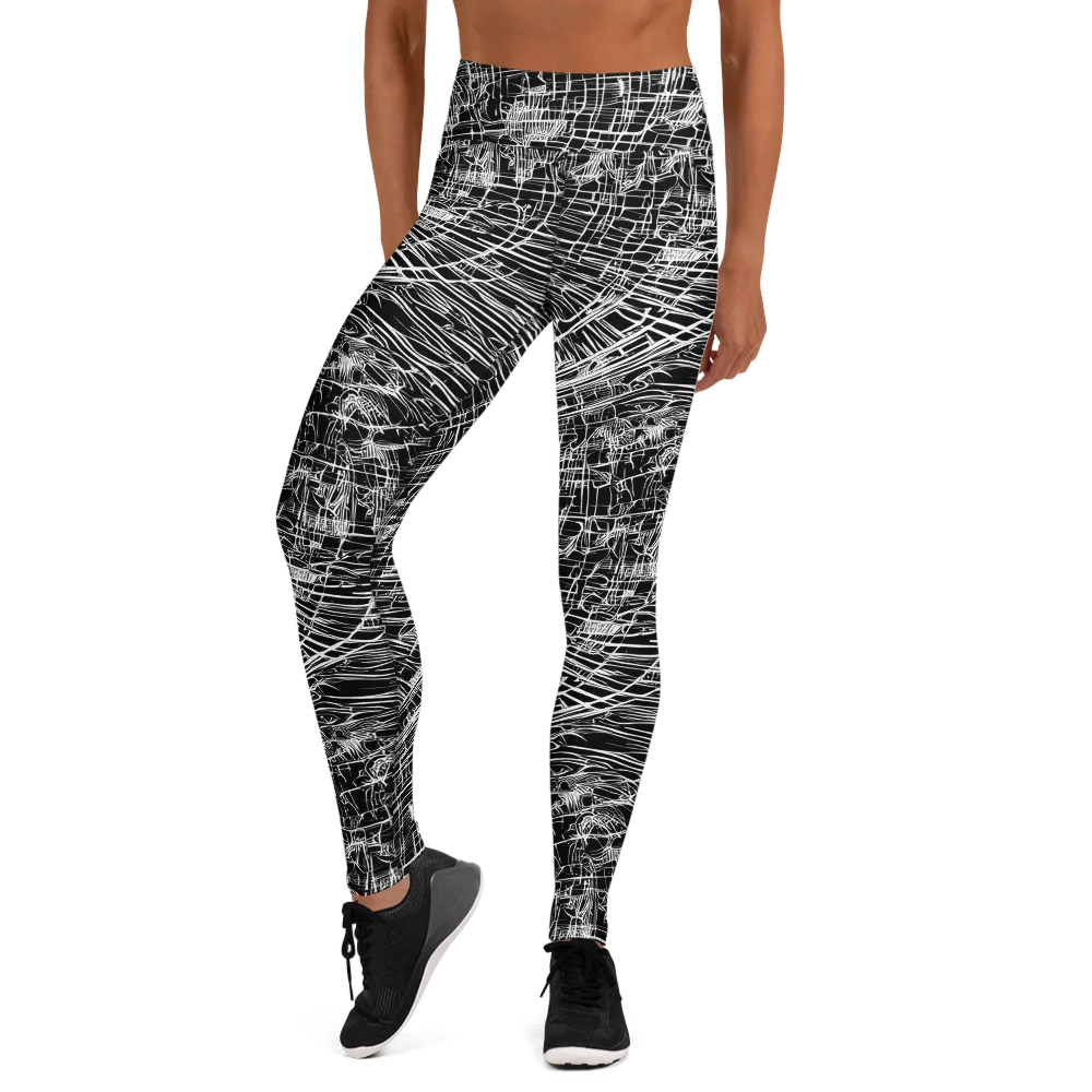 List's Labyrinth on Yoga Leggings — Front