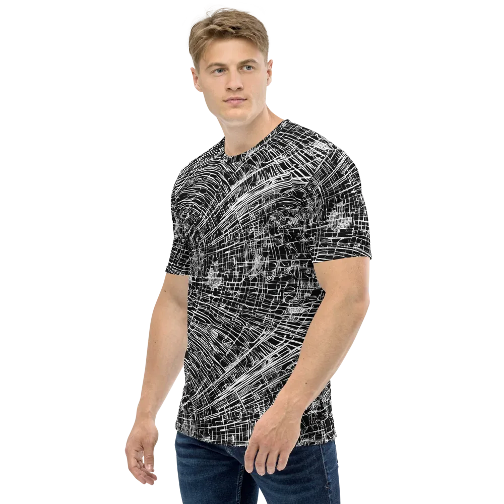 List's Labyrinth on Men's Crew Neck T-Shirt — Left