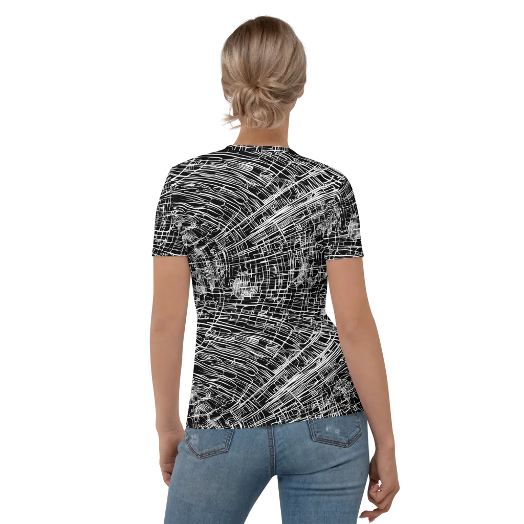 List's Labyrinth on Women's Crew Neck T-Shirt — Back