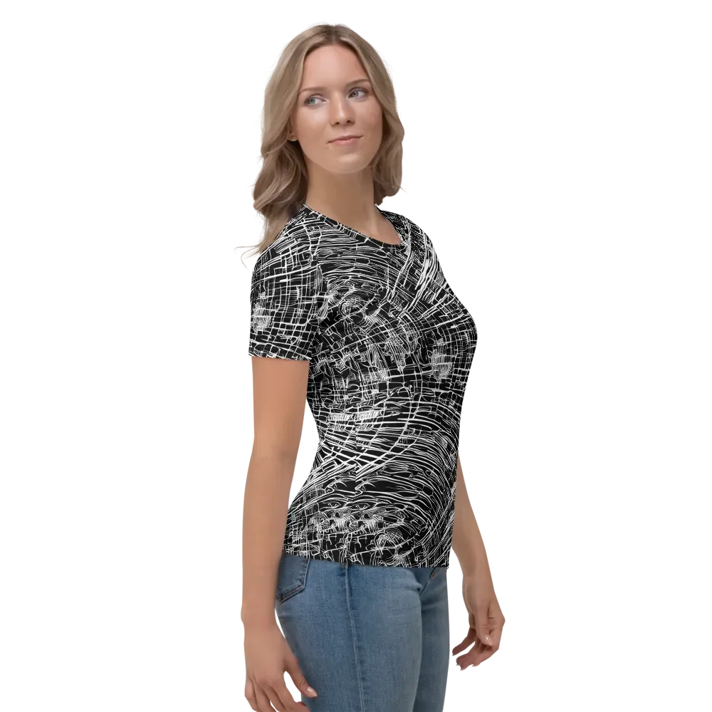 List's Labyrinth on Women's Crew Neck T-Shirt — Right