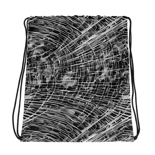 List's Labyrinth on a Drawstring Bag
