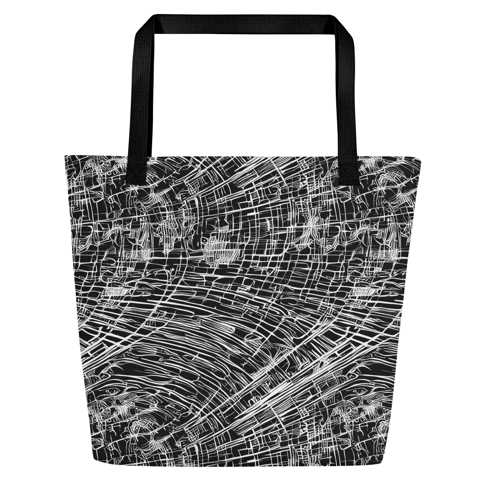 List's Labyrinth on Large Tote Bag W/ Pocket — Front