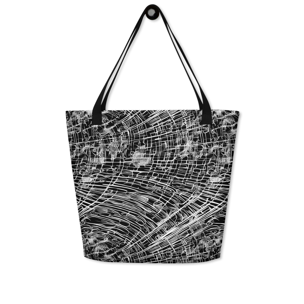 List's Labyrinth on Large Tote Bag W/ Pocket — Front
