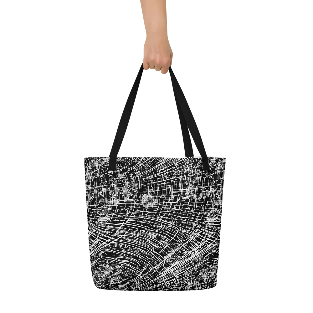 List's Labyrinth on Large Tote Bag W/ Pocket — Front