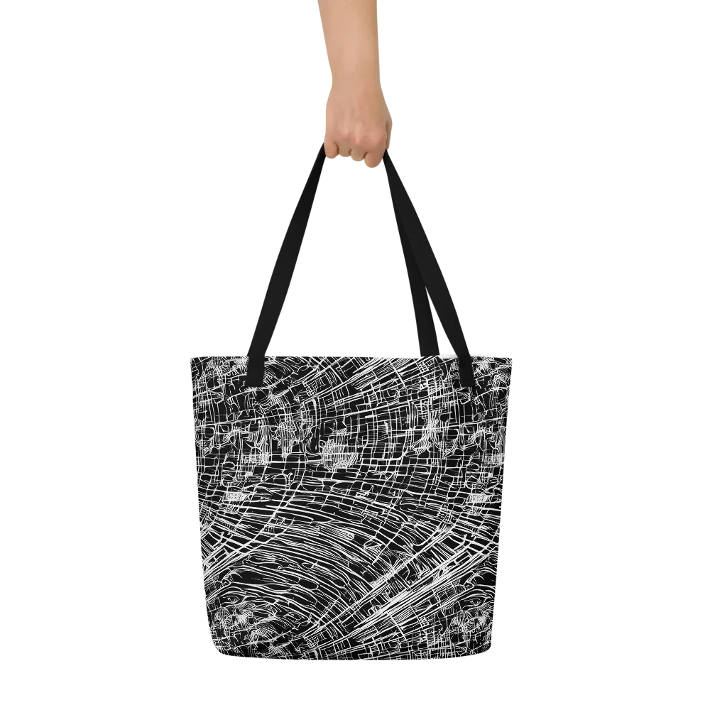 List's Labyrinth on Large Tote Bag W/ Pocket — Front