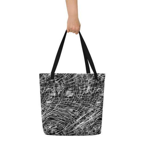 List's Labyrinth on a Large Tote Bag W/ Pocket
