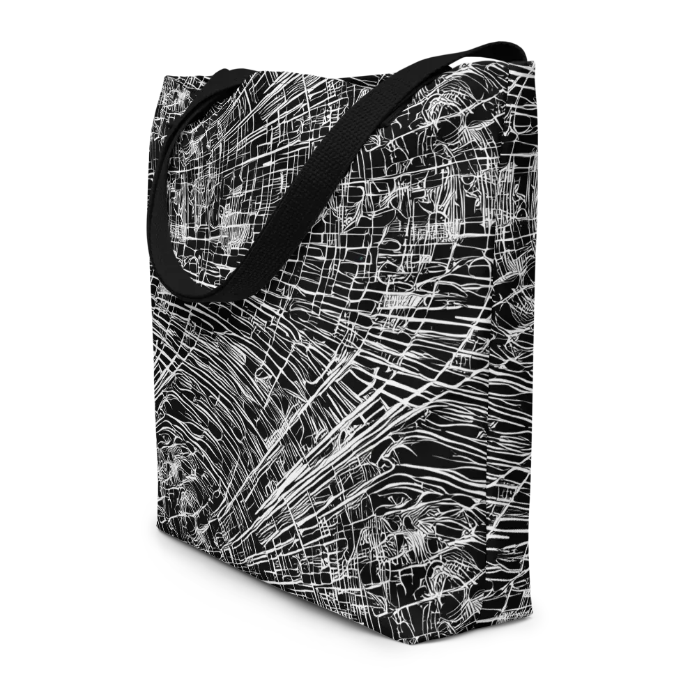List's Labyrinth on Large Tote Bag W/ Pocket — Front