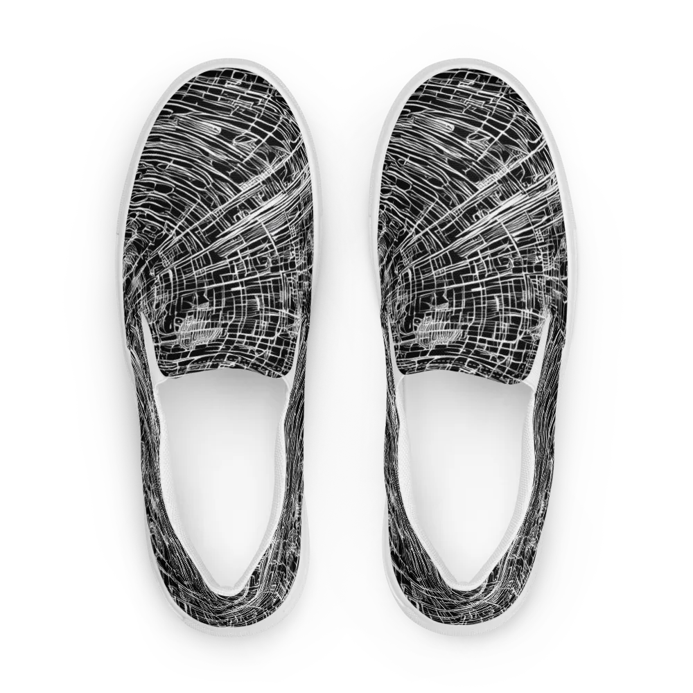 List's Labyrinth on Women's Slip-On Canvas Shoes — Front