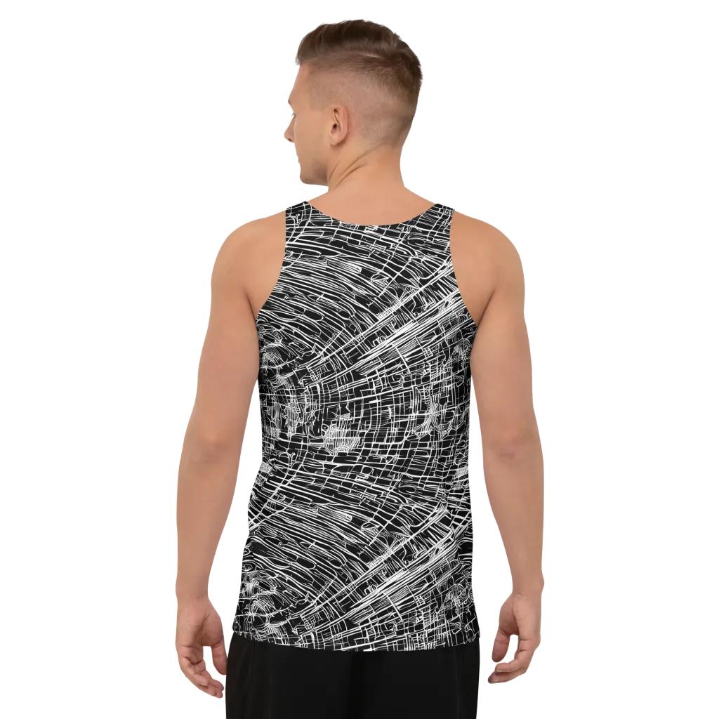 List's Labyrinth on Men's Tank Top — Back