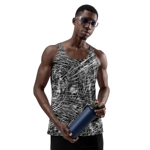 List's Labyrinth on a Men's Tank Top