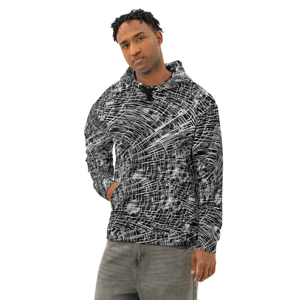 List's Labyrinth on Cotton Hoodie — Left Front