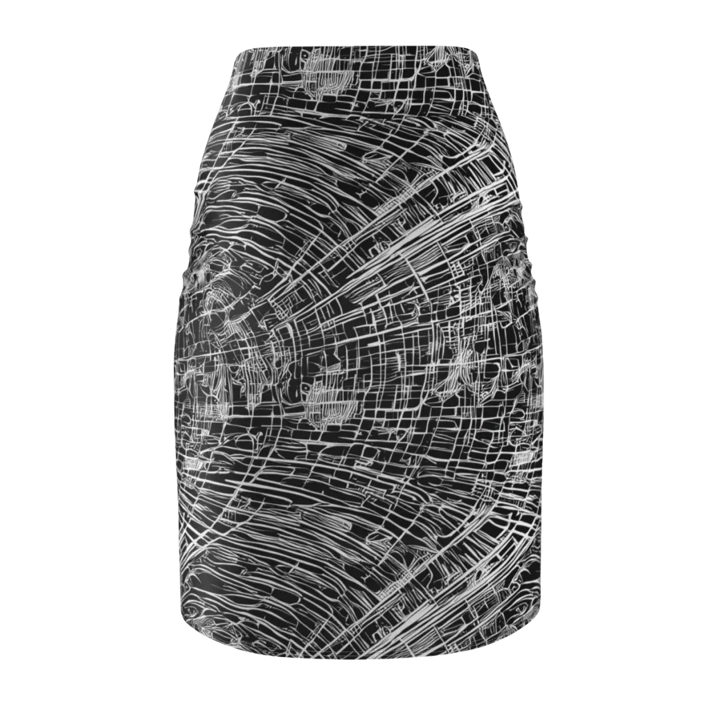 List's Labyrinth on Pencil Skirt — Back