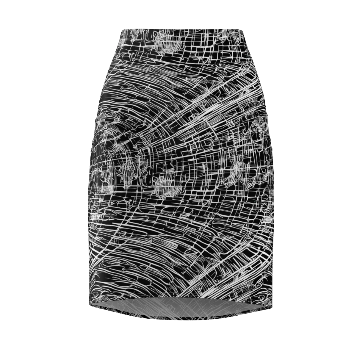 List's Labyrinth on Pencil Skirt — Front