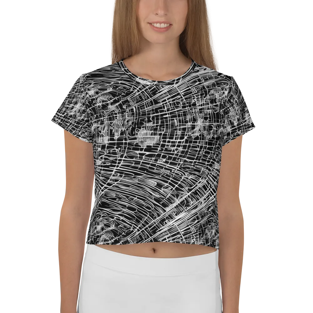 List's Labyrinth on Crop Tee — Front