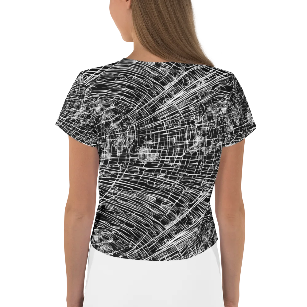 List's Labyrinth on Crop Tee — Back