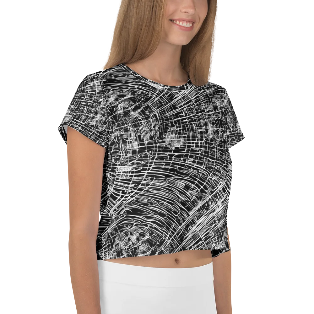 List's Labyrinth on Crop Tee — Right