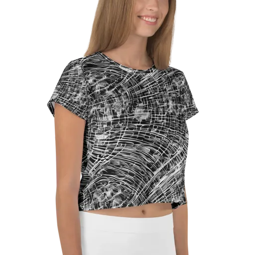 List's Labyrinth on a Crop Tee