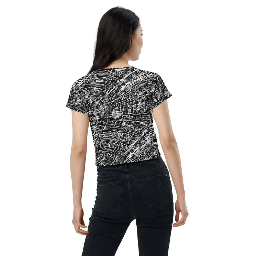 List's Labyrinth on Crop Tee — Back