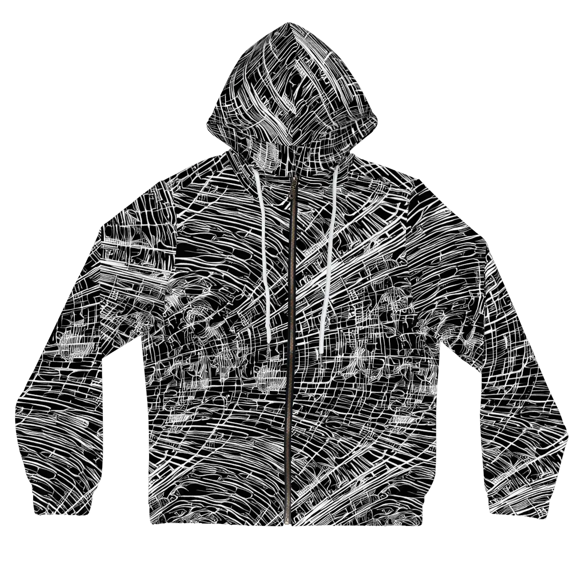 List's Labyrinth on Women's Full-Zip Hoodie — Front