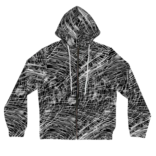 List's Labyrinth on a Women's Full-Zip Hoodie