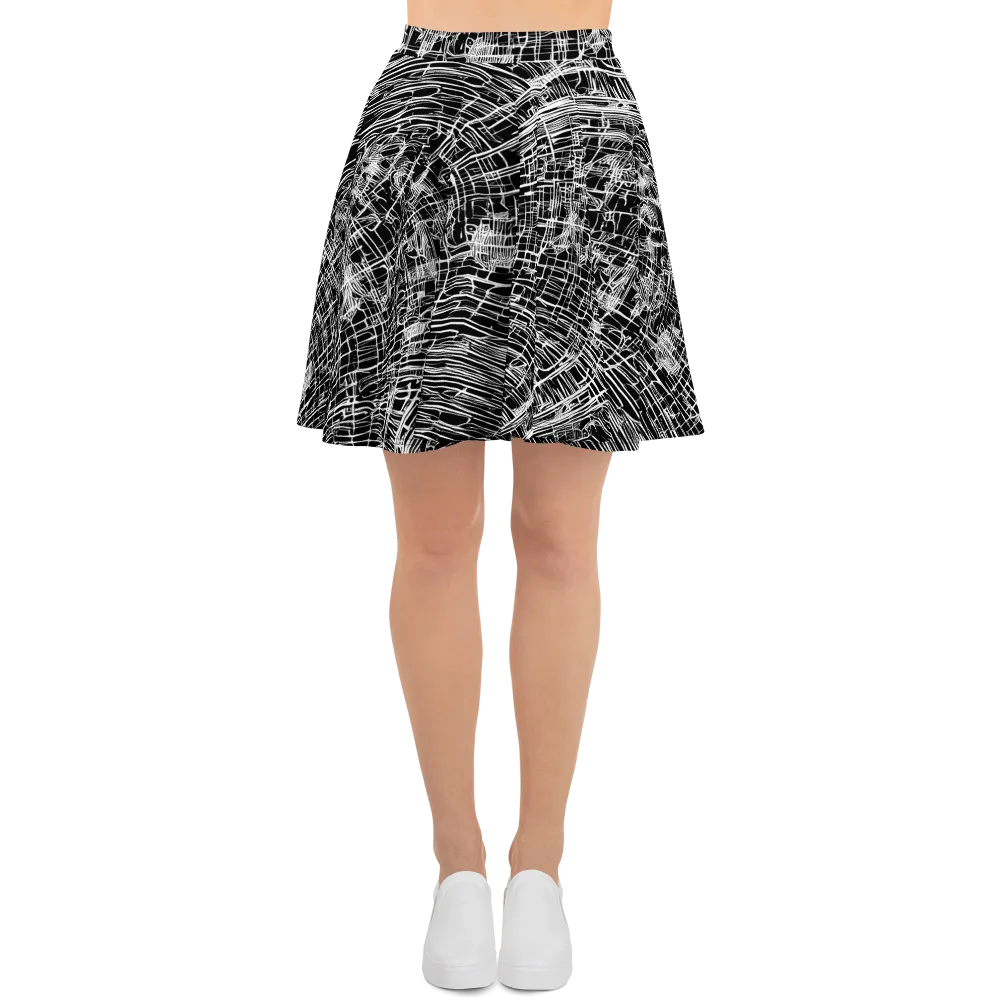 List's Labyrinth on Skater Skirt — Front