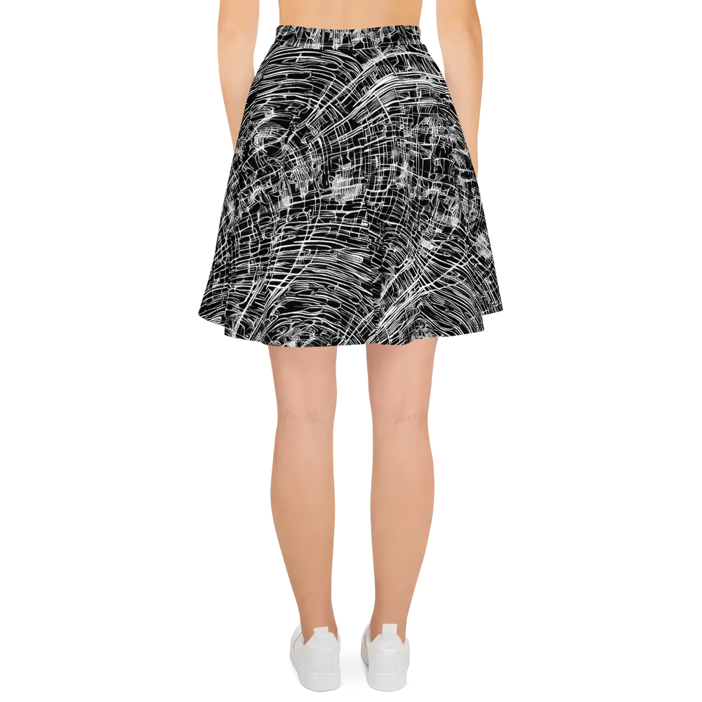 List's Labyrinth on Skater Skirt — Back