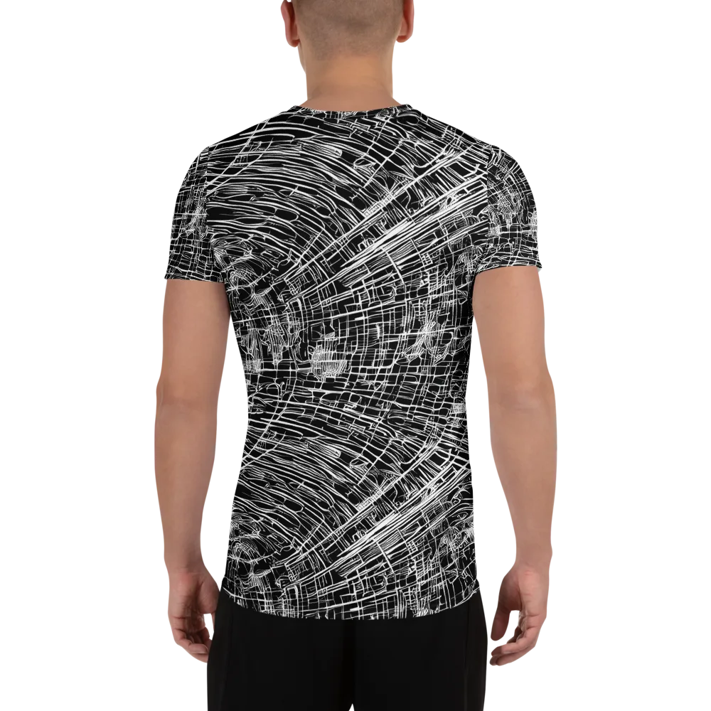 List's Labyrinth on Men's Athletic T-Shirt — Back