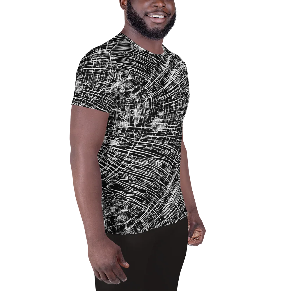 List's Labyrinth on Men's Athletic T-Shirt — Right