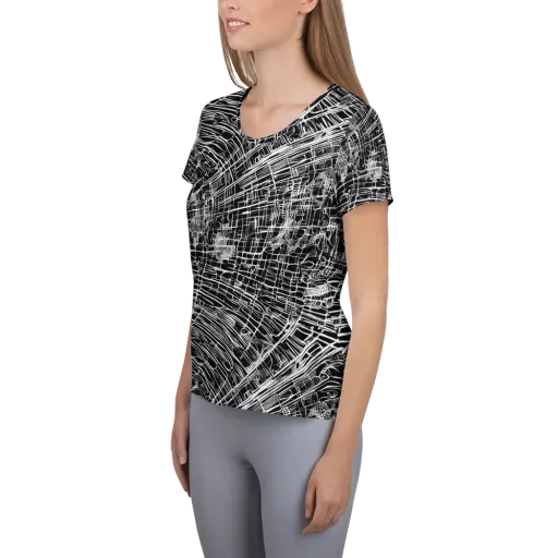 List's Labyrinth on a Women's Athletic T-Shirt