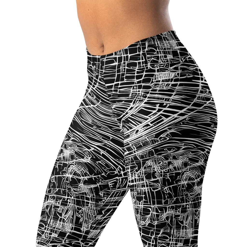 List's Labyrinth on Leggings — Left Front
