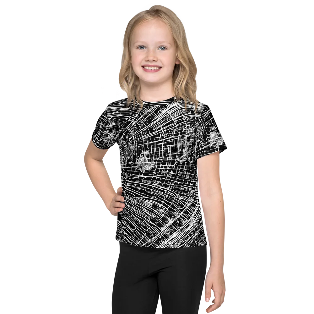 List's Labyrinth on Kids Crew Neck T-Shirt — Front