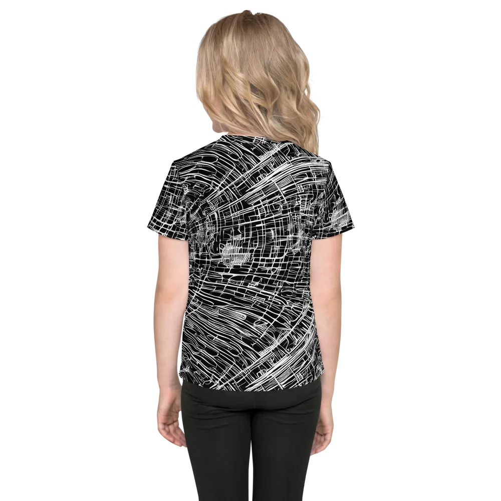 List's Labyrinth on Kids Crew Neck T-Shirt — Back