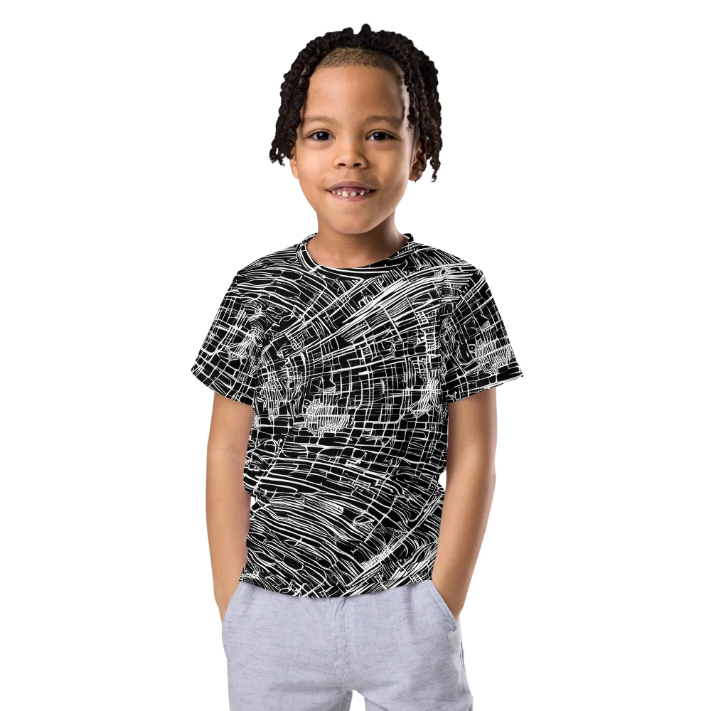 List's Labyrinth on Kids Crew Neck T-Shirt — Front