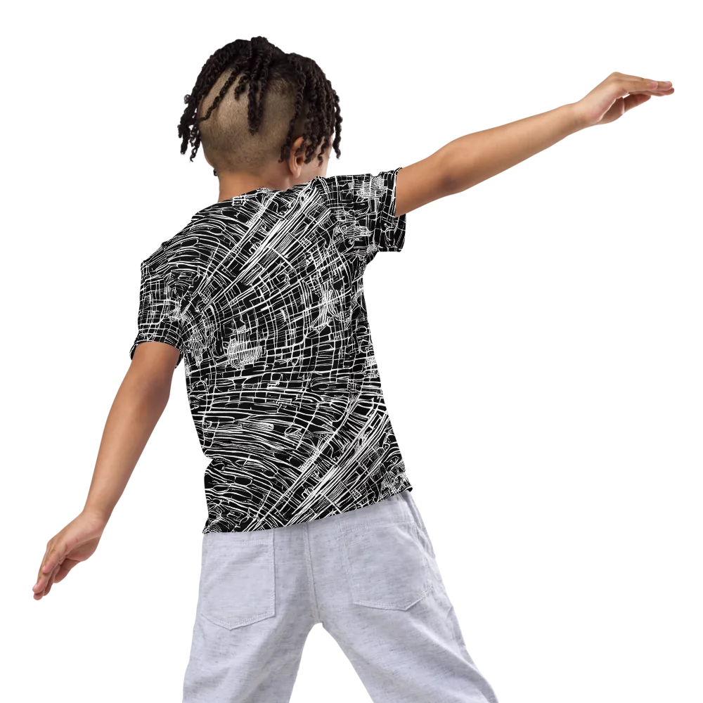 List's Labyrinth on Kids Crew Neck T-Shirt — Back