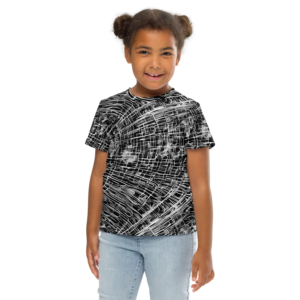 List's Labyrinth on Kids Crew Neck T-Shirt — Front