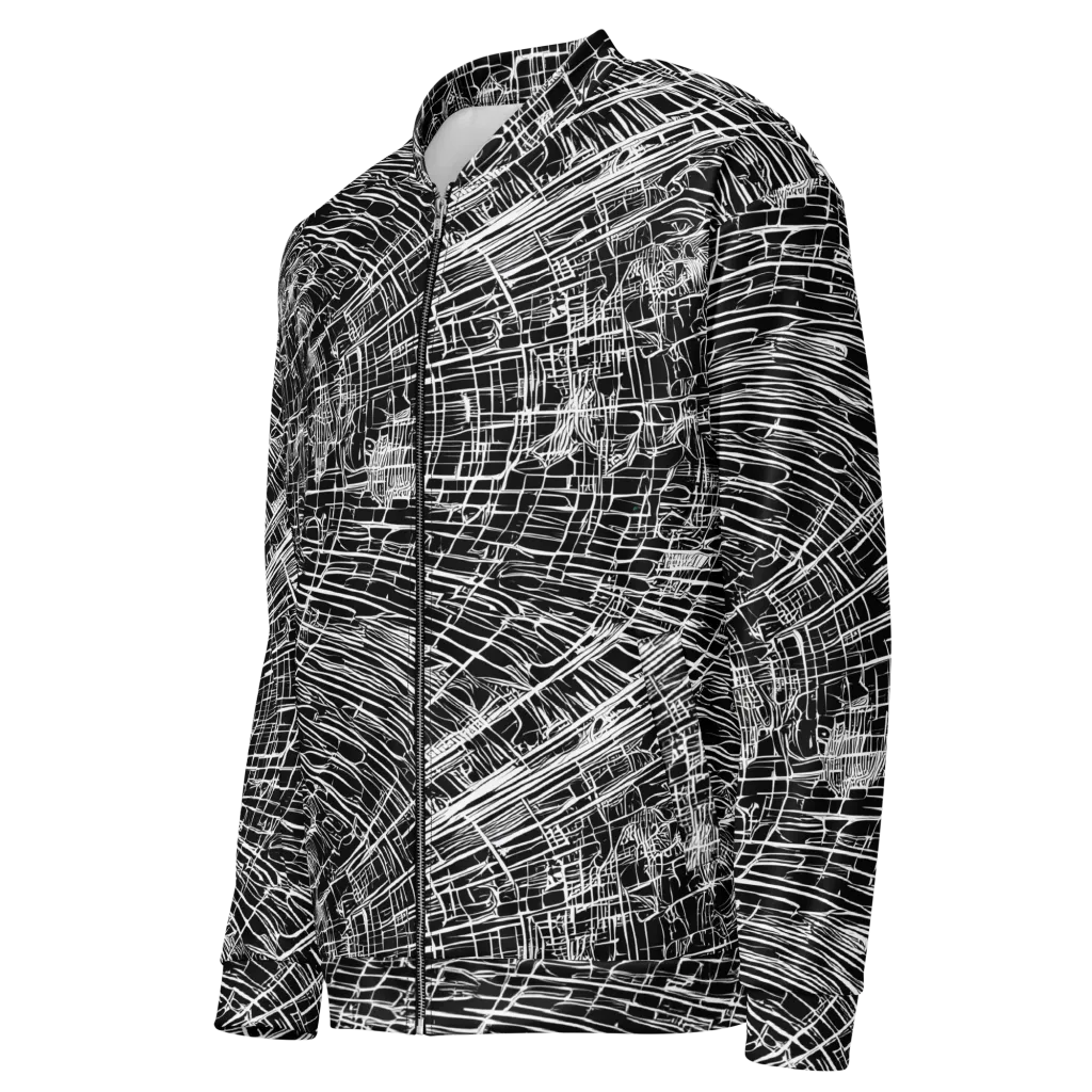 List's Labyrinth on Bomber Jacket — Left Front