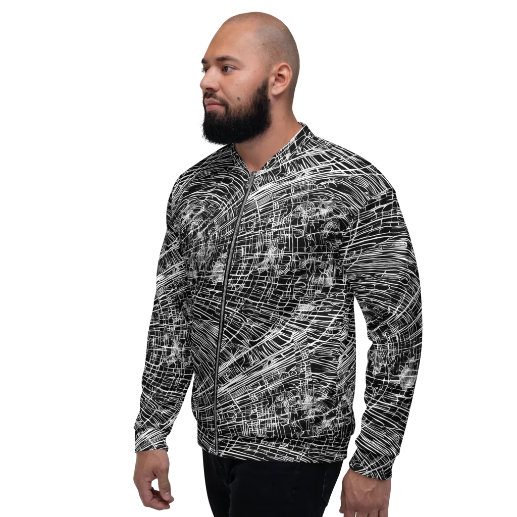 List's Labyrinth on Bomber Jacket — Left