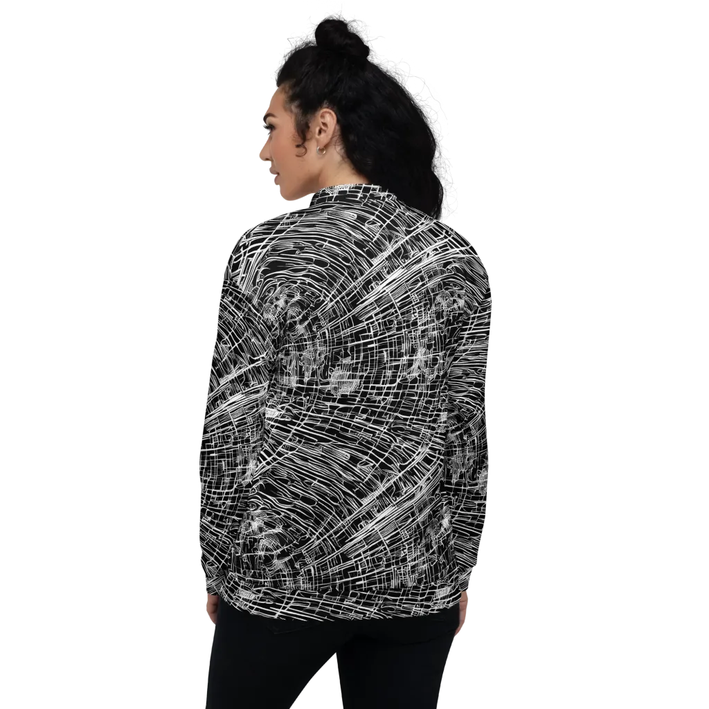 List's Labyrinth on Bomber Jacket — Back