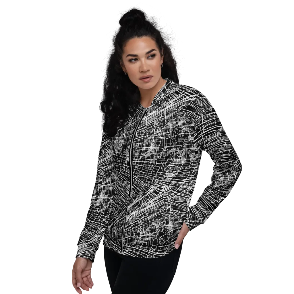 List's Labyrinth on Bomber Jacket — Left