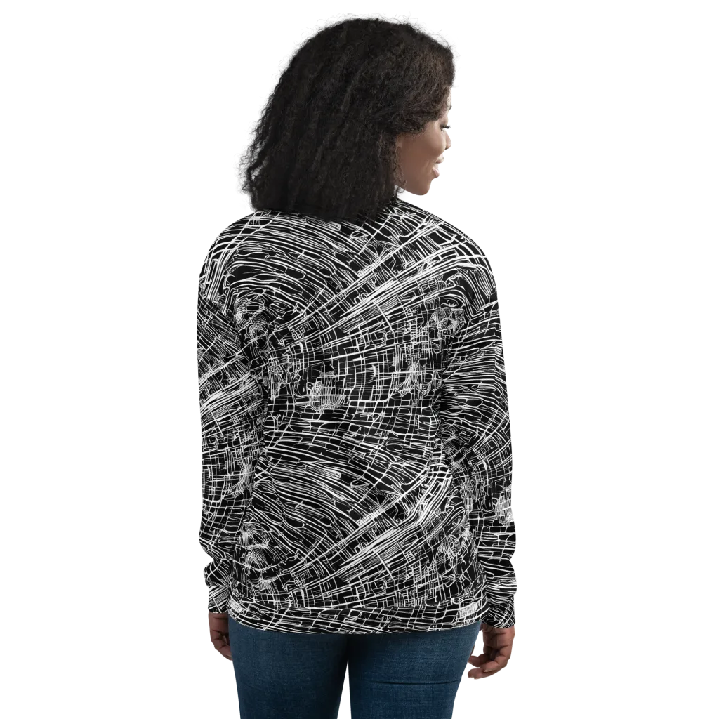 List's Labyrinth on Bomber Jacket — Back