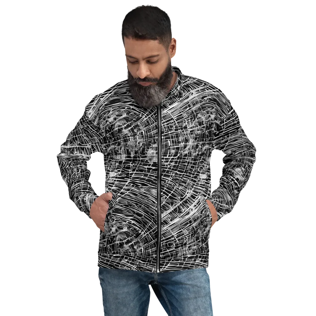 List's Labyrinth on Bomber Jacket — Front