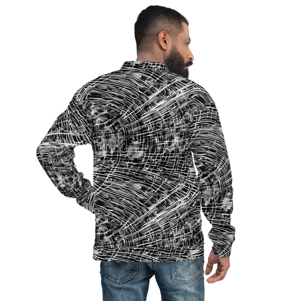 List's Labyrinth on Bomber Jacket — Back