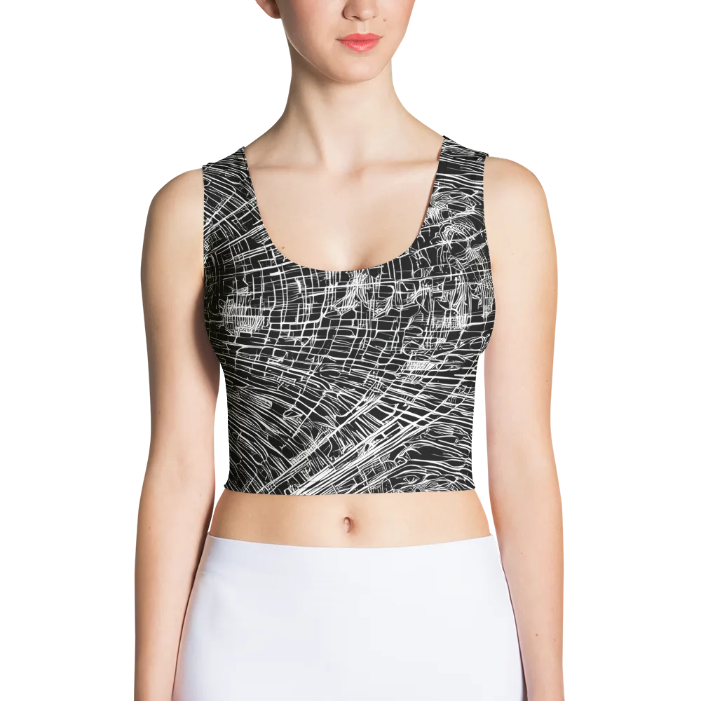 List's Labyrinth on Crop Top — Front