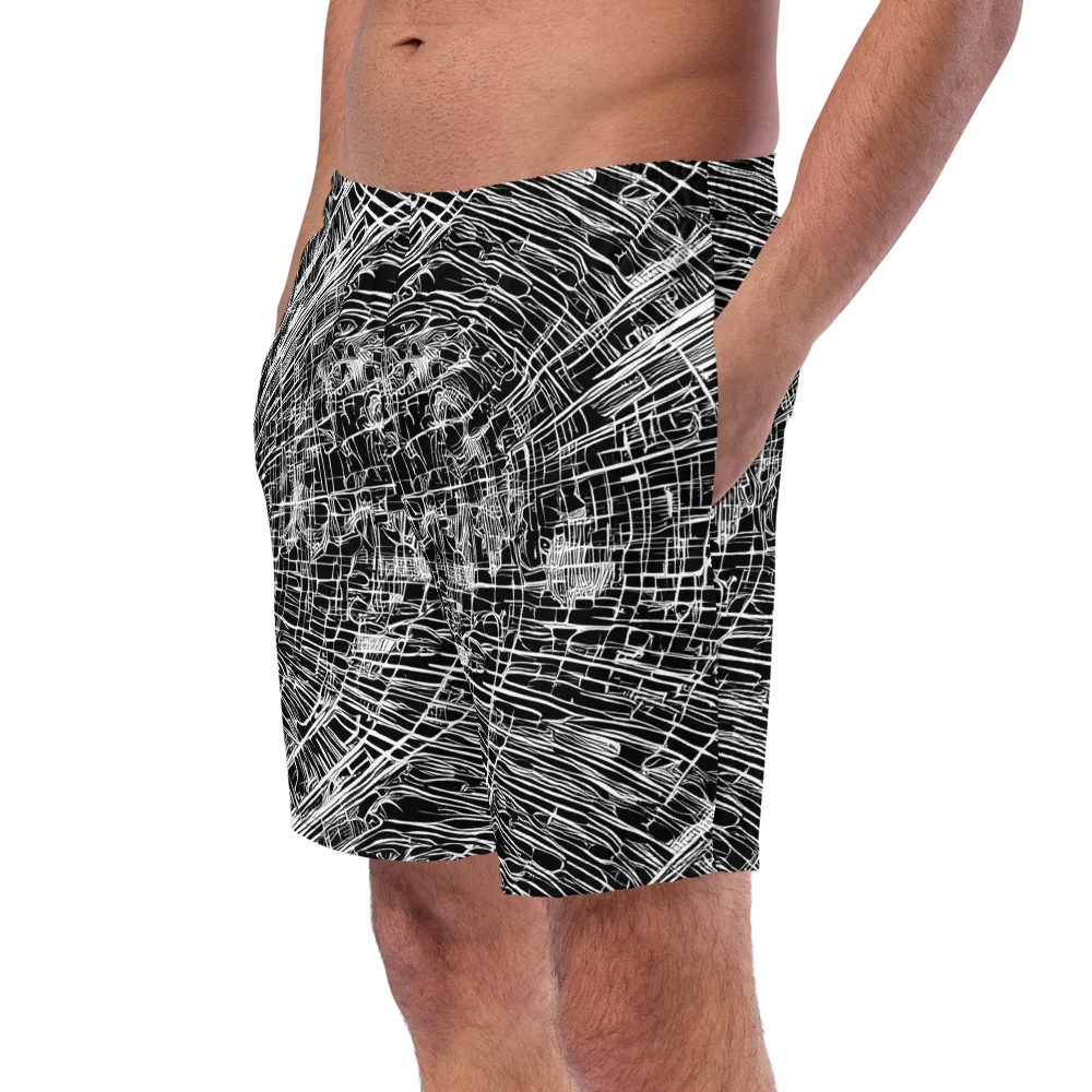 List's Labyrinth on Swim Trunks — Left Front