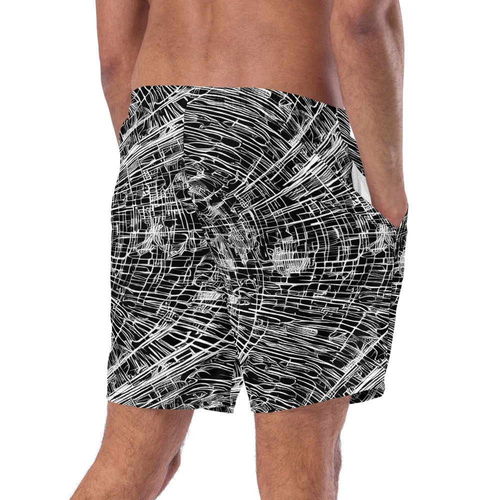 List's Labyrinth on Swim Trunks — Right Back