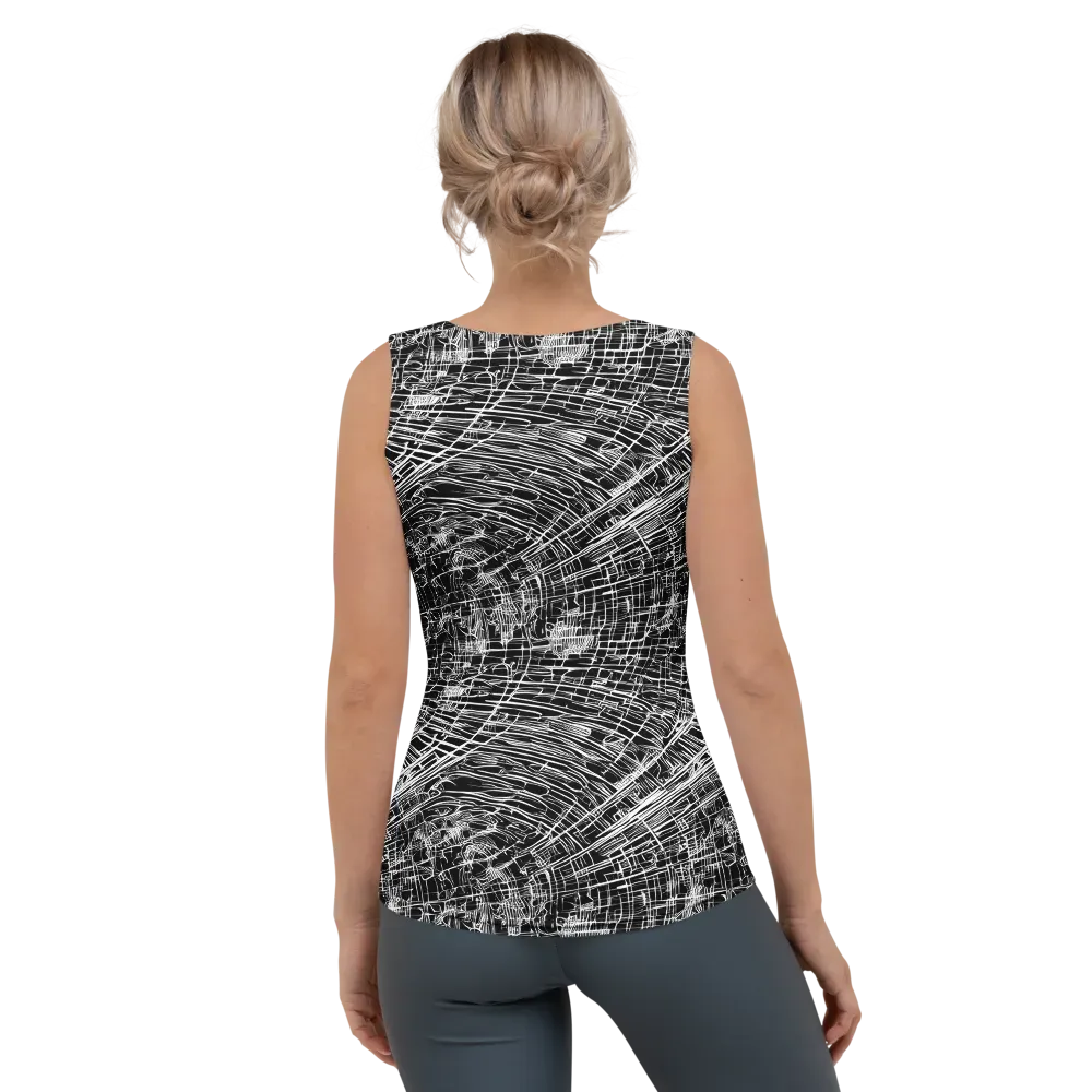 List's Labyrinth on Women's Tank Top — Back