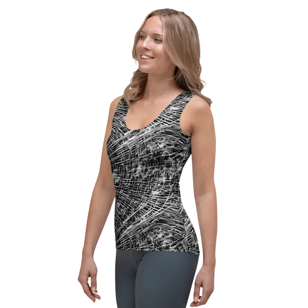 List's Labyrinth on Women's Tank Top — Left Front
