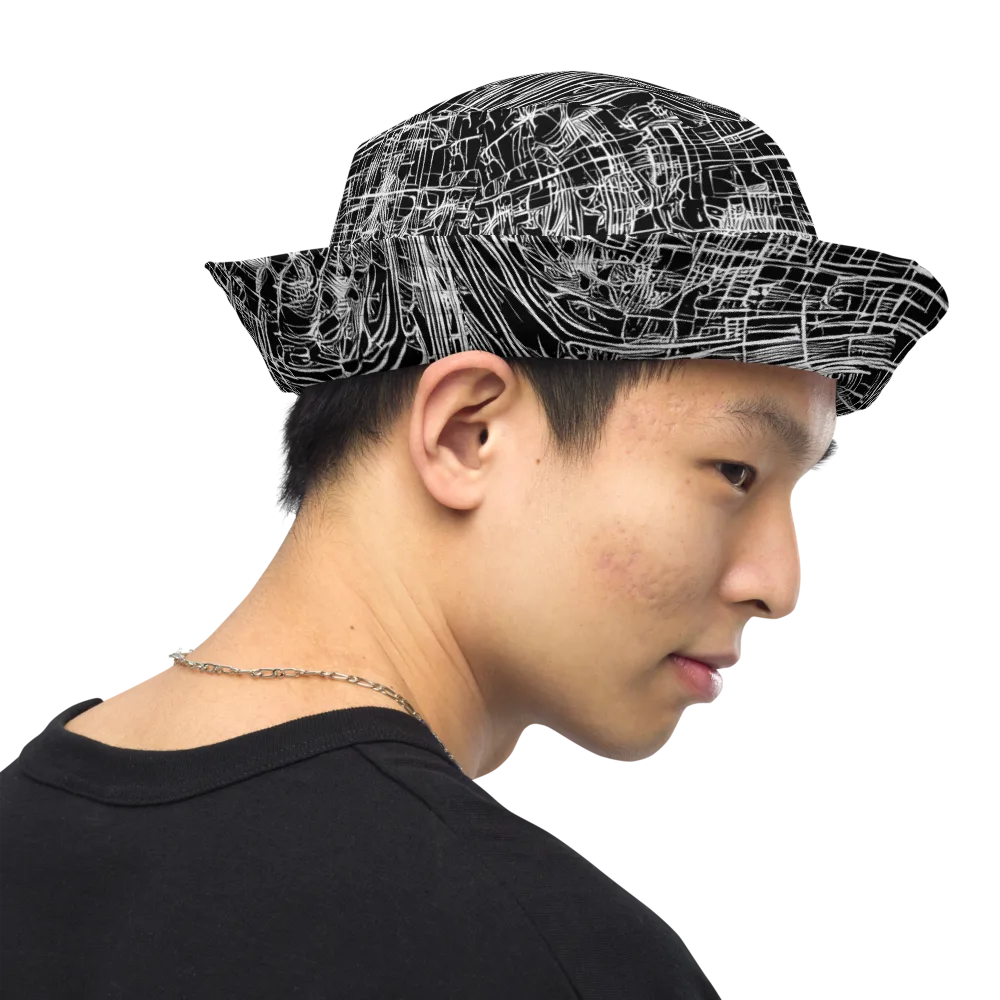 List's Labyrinth on Reversible Bucket Hat — Right Outside